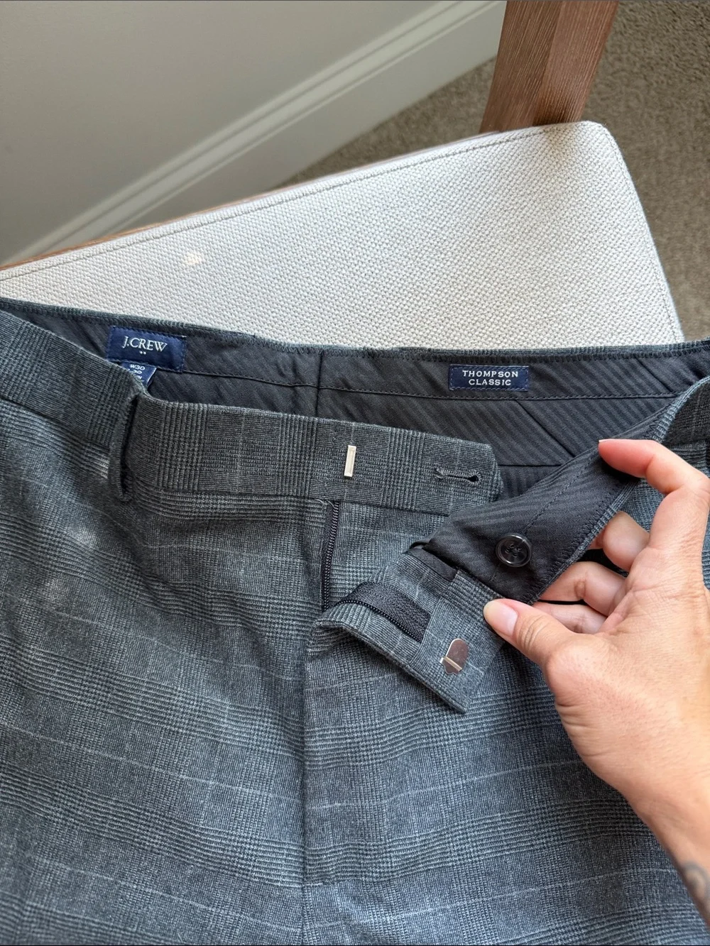 J Crew Men's Gray Dress Pants - Thompson Classic 30x30